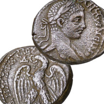 ELAGABALUS. Tetradrachm Eagle Large Roman Empire Coin Rare! Unlisted Prieur. VF+ - $246.05