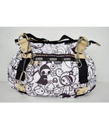 LeSportsac Zucca Tuttie Black White Hobo Handbag Purse Adios Qee - $135.82 CAD
