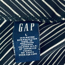 Gap Women&#39;s Skirt Black White Striped A-line Large - £11.68 GBP