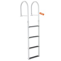 VEVOR Dock Ladder, Removable 4 Steps, 500 lbs Load Capacity, Aluminum Al... - £85.56 GBP