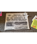 VTG 1987 Midwest Racing News ASA NASCAR Newspaper Memorabilia Earnhardt ... - $18.99