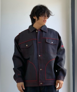 Men&#39;s Fubu Blue | Red Casual Denim Jacket NWT - £138.91 GBP