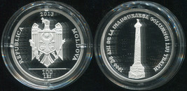 Moldova. 100 Lei. 2013 (Silver. Coin KM#NL. Proof) 1900 years of Trajan&#39;s Column - £87.02 GBP