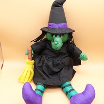 Halloween Green Wicked Witch Plush Nylon 22” Vtg 1993 International Silver Co - £15.74 GBP