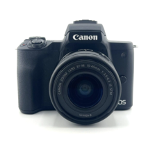 Canon EOS M50 24.1MP Mirrorless Digital Camera EF M 15-45mm IS STM Lens  MINT - £424.11 GBP