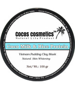 VEGAN Coconut Milk Facial Mask | Rice Protein Face Mask | Skin Mask for ... - £13.24 GBP