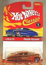 2004 Hot Wheels Classics Series 1 20/25 PURPLE PASSION Gold w/RL Chrome 5 Spokes - £9.79 GBP