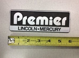 Premier Lincoln Mercury vintage Car Dealer Plastic Emblem Badge Plate - £23.69 GBP