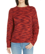 Eileen Fisher Melange Wool Bliss Sweater NWT Size L Lacquer Red - £116.96 GBP