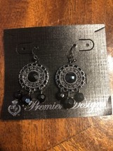 Premier Designs Black Earrings New In Stock Fast Shipping - £11.07 GBP