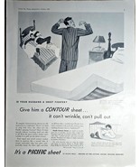 1950 PACIFIC SHEET - Is your husband a sheet fighter? Vintage Print Ad-C... - $20.07 CAD