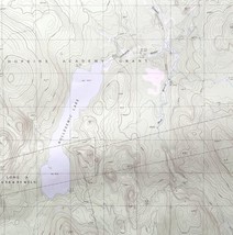 Map Nollesemic Lake Maine 1988 Topographic Geo Survey 1:24000 27 x 22&quot; TOPO9 - £35.40 GBP