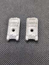 (2) WWII Micro Armour Tank Hull Metal Miniature Bits 1/285 Scale - $6.92