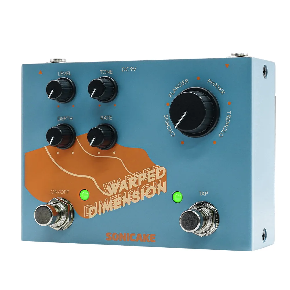 SONICAKE Warped Dimension Digital Modulation Guitar Effects Pedal 4 Mode... - $43.58