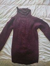 Allison And Rews Burgundy Size Medium Turtleneck Sweater - £15.78 GBP
