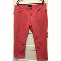 Chaps Mens 5 Pocket Twill Pants Nantucket Red (Rosy Dark Pink) 40x30 (39... - £11.34 GBP