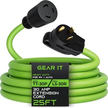 Rv Outdoor Camper Trailer Portable Generator Power Cord- 25Ft, Gearit 30-Amp Rv - £43.52 GBP