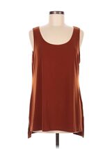 Susan Graver Weekend Essentials Cool Touch Knit Tank Top Size 2X Copper - $24.74