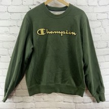 Champion Sweatshirt Mens Sz XL Green Pullover Athletic Spellout Logo  - £15.56 GBP