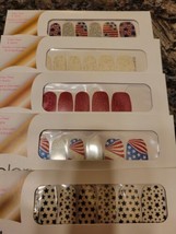 COLOR STREET NAIL STRIPS Patriotic Set Of 5 Star For The Course,cran-tastic - £19.11 GBP