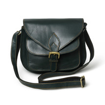 STG Leather Green Sling Bag Party| Office| Market Women And Girls Perfect Bag - £72.46 GBP