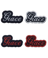 Grace Embroidered Applique Iron On Patch 3.6&quot; X 2.1&quot; Christian - $134.01 MXN