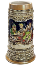 1976 Anheuser-Busch Budweiser German Tavern Scene Stein CS4 7 1/2&quot; Tall - £18.30 GBP