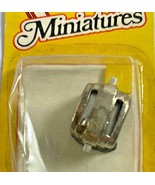 Miniature Dollhouse Silver Metal Toaster with Two pieces Yellow Toast 1:... - $8.90