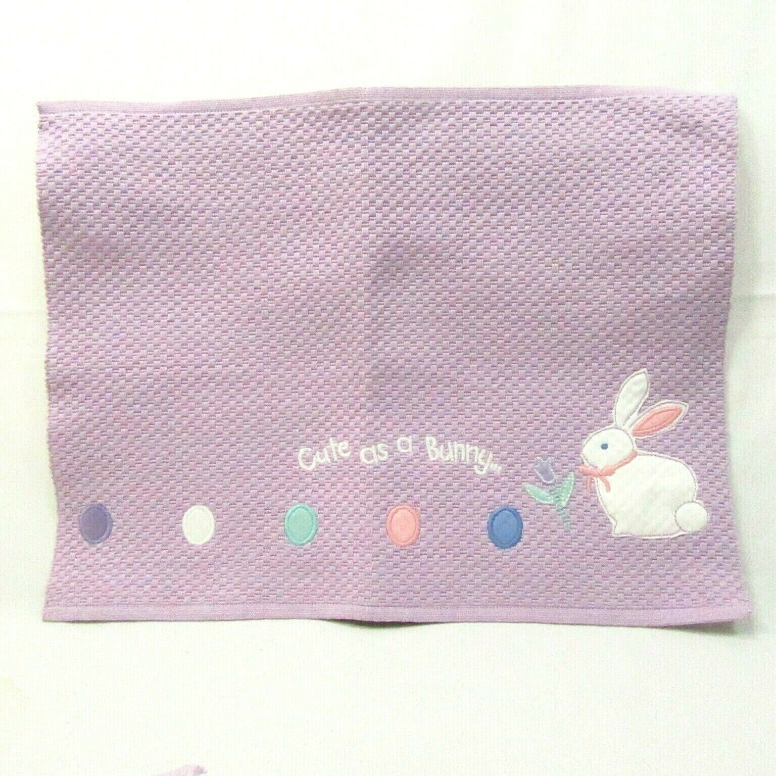 Primary image for Casual Home Cute as a Bunny Embroidered Lavender Easter 6-PC Placemat Set