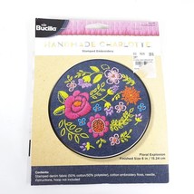 Bucilla Handmade Charlotte Floral Explosion Stamped Embroidery Kit Flowers Boho - £13.45 GBP