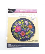 Bucilla Handmade Charlotte Floral Explosion Stamped Embroidery Kit Flowe... - £13.23 GBP