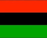 3&#39;x5&#39; AFRICAN AMERICAN FLAG, african-american banner, afro-american, afr... - $4.88