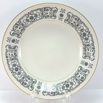 Mikasa Riviera 205 Coupe Soup Cereal Bowl Ivory Black Scrolls 7.75&quot; - $17.50