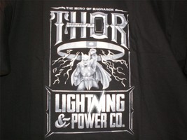 TeeFury Thor XLARGE &quot;Lightning Power Co&quot; Thor the Hero of Ragnarok Tribute BLACK - $15.00