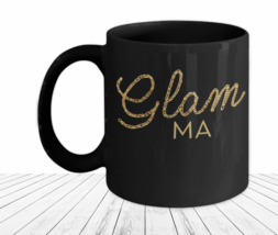 Glam Ma Gifts Grandma Mug Gam Gam Funny Gift for Glamours Gold New Grandmother - £18.85 GBP+