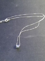 Rinestone Pendant with Silver Colored Chain - £11.00 GBP