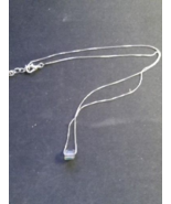 Rinestone Pendant with Silver Colored Chain - £11.18 GBP