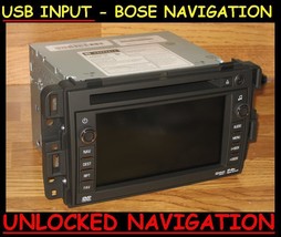 2009-2013 Chevy Tahoe Silverado Gmc Yukon Sierra Navigation Dvd Radio Usb Bose - £541.83 GBP