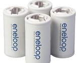 Eneloop Panasonic BQ-BS2E4SA C Size Battery Adapters for Use with Ni-MH ... - $13.60