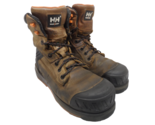 Helly Hansen Men&#39;s 8&quot; CTCP Leather Work Boots HHS212040 Brown Size 9M - £30.19 GBP