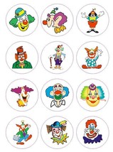 Clowns Juggling Labels Stickers Decals Crafts Teachers Schools Made In Usa #D27 - $0.99+