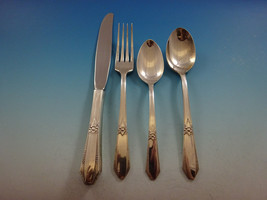Laurier by Northumbria Sterling Silver Flatware Set Service 17 Pieces Scarce - £672.65 GBP