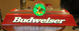 Vintage Budweiser Bar Light Sign – Pool Table Style – Anheuser-Busch Bee... - $554.75 CAD