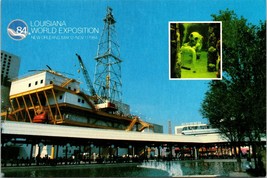 1984 Worlds Fair New Orleans Louisiana Oil Rig Postcard Chrome Unposted - £3.96 GBP