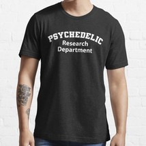  Psychedelic Research Department Black Men Classic T-Shirt - £13.22 GBP