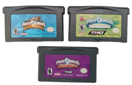Game Boy Advance Lot 3 Power Rangers Games Dino Thunder Ninja Storm Time Force - £26.14 GBP