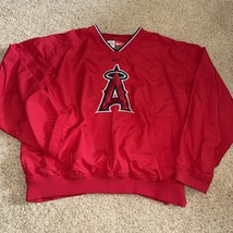 Nike Anaheim Angels MLB Lined Pullover Jacket Side Zipper And Pockets Re... - $1,562.81 MXN