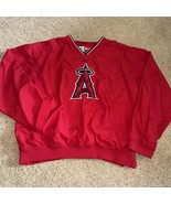 Nike Anaheim Angels MLB Lined Pullover Jacket Side Zipper And Pockets Re... - $1,567.06 MXN