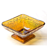 Vintage Indiana Carnival Glass Compote Candy Dish Pineapple Diamond And ... - $24.52 CAD