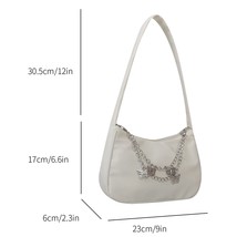 Women  Bag Clouds Handbag Fashion  Chain Underarm Bag PU Leather Hobo Bag Solid  - £48.33 GBP